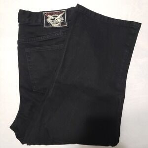 American Living Capri Jeans Womens 8 Black Dark Wash Mid‎ Rise Button Fly 30W